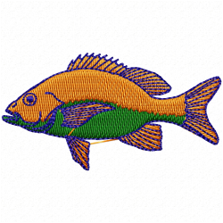 Fishes Embroidery Design 10 Fishes Embroidery Design 10